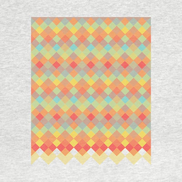 Tri-Colour Geometric Pattern by tanyadraws